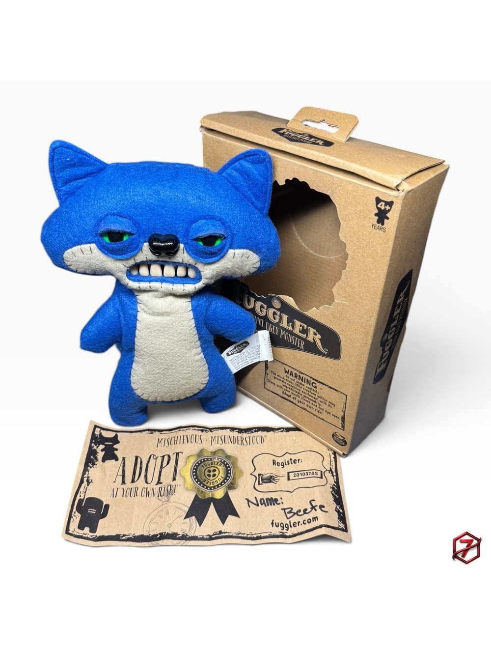 2018 Fuggler Suspicious Fox Limited Edition Blue 9in Spin Master Boxed